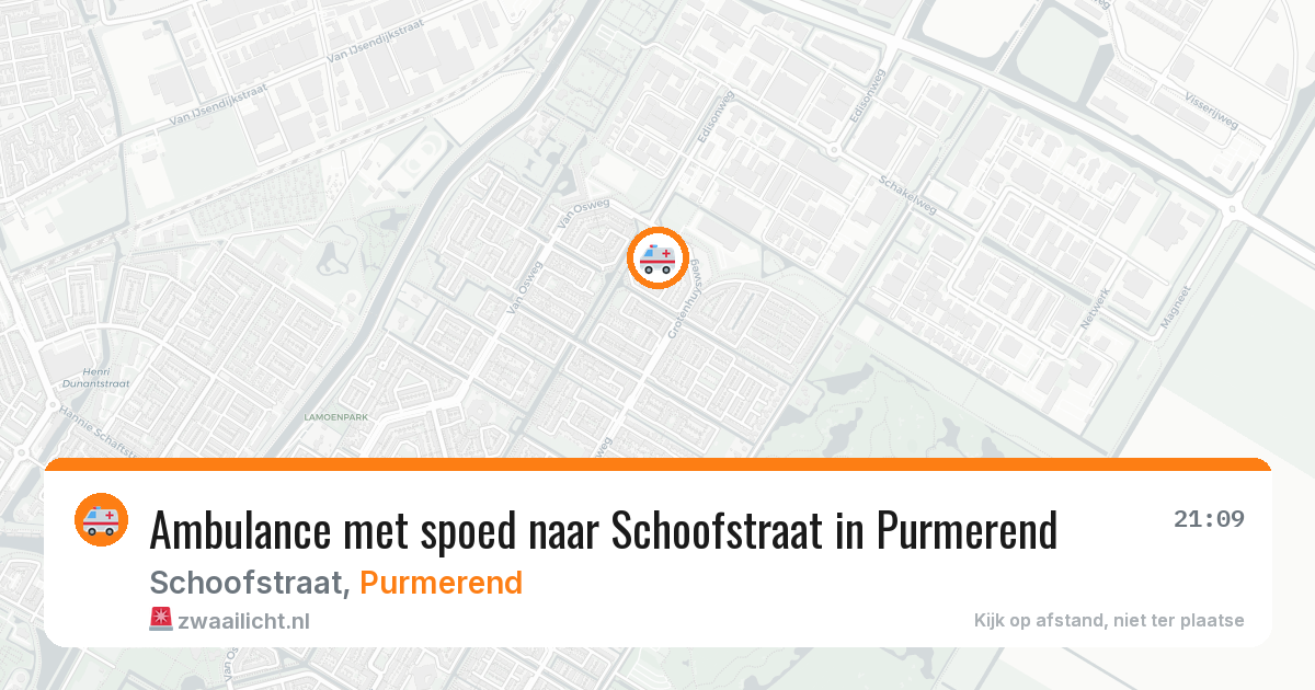 Ambulance met spoed naar Schoofstraat in Purmerend — 12 feb 2026