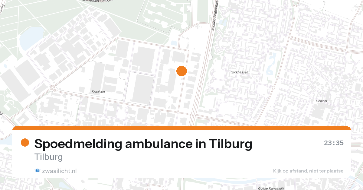 Spoedmelding ambulance in Tilburg — 6 feb 2026
