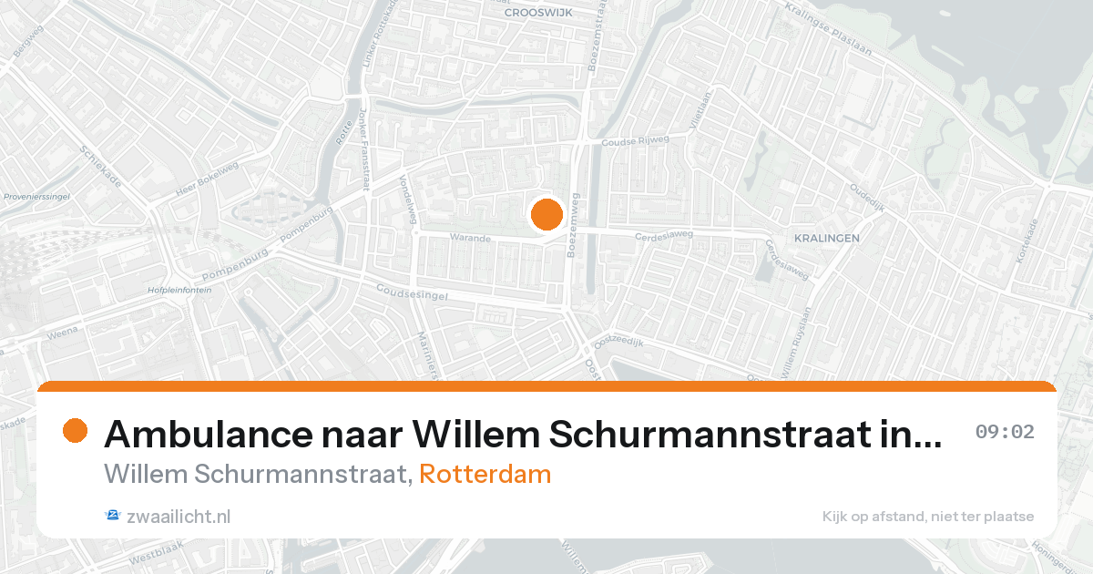 Ambulance naar Willem Schurmannstraat in Rotterdam — 8 jul 2026