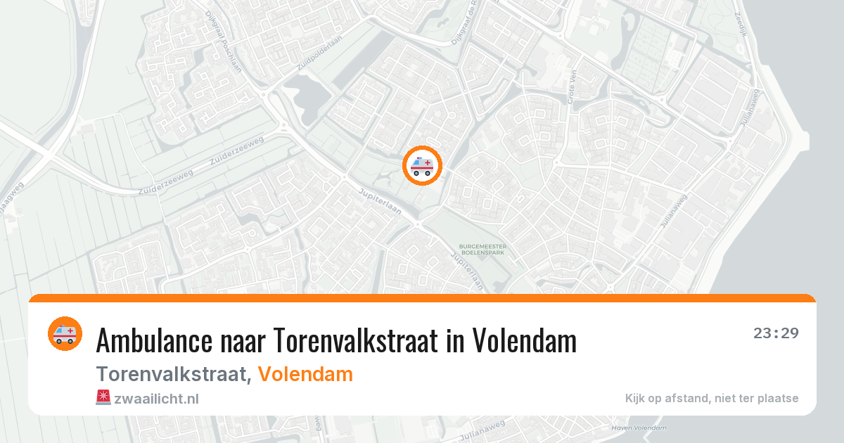 Ambulance naar Torenvalkstraat in Volendam — 6 jun 2026