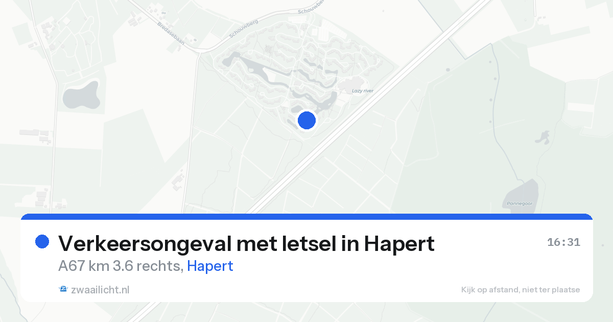 Verkeersongeval met letsel in Hapert — 18 aug 2026