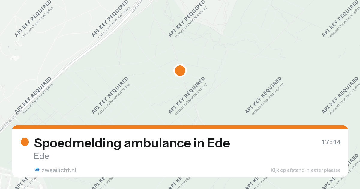 Spoedmelding ambulance in Ede — 26 aug 2026