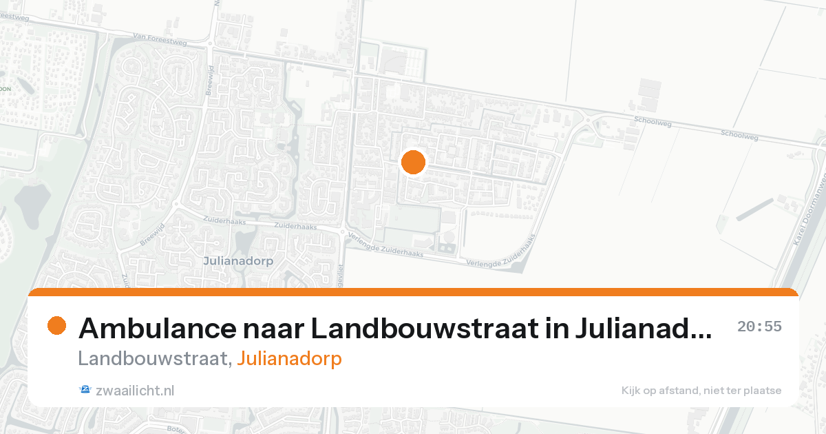 Ambulance naar Landbouwstraat in Julianadorp — 23 mei 2026