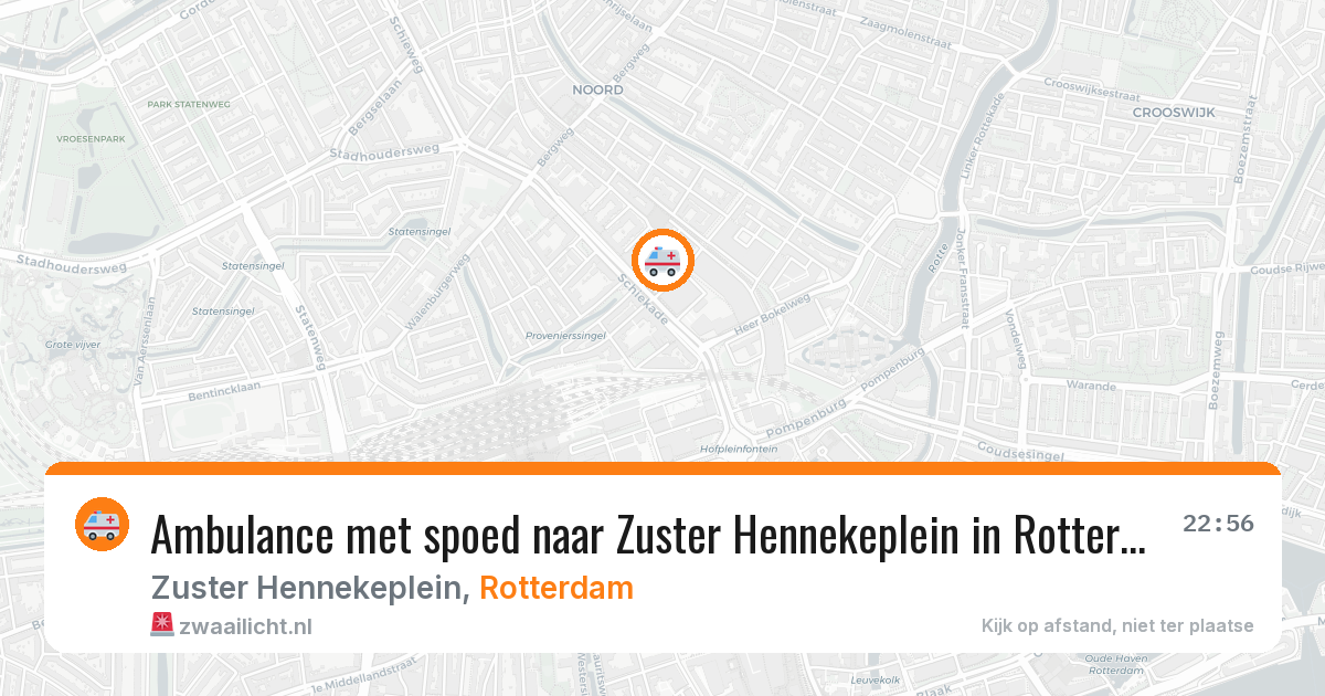 Ambulance met spoed naar Zuster Hennekeplein in Rotterdam — 4 apr 2026