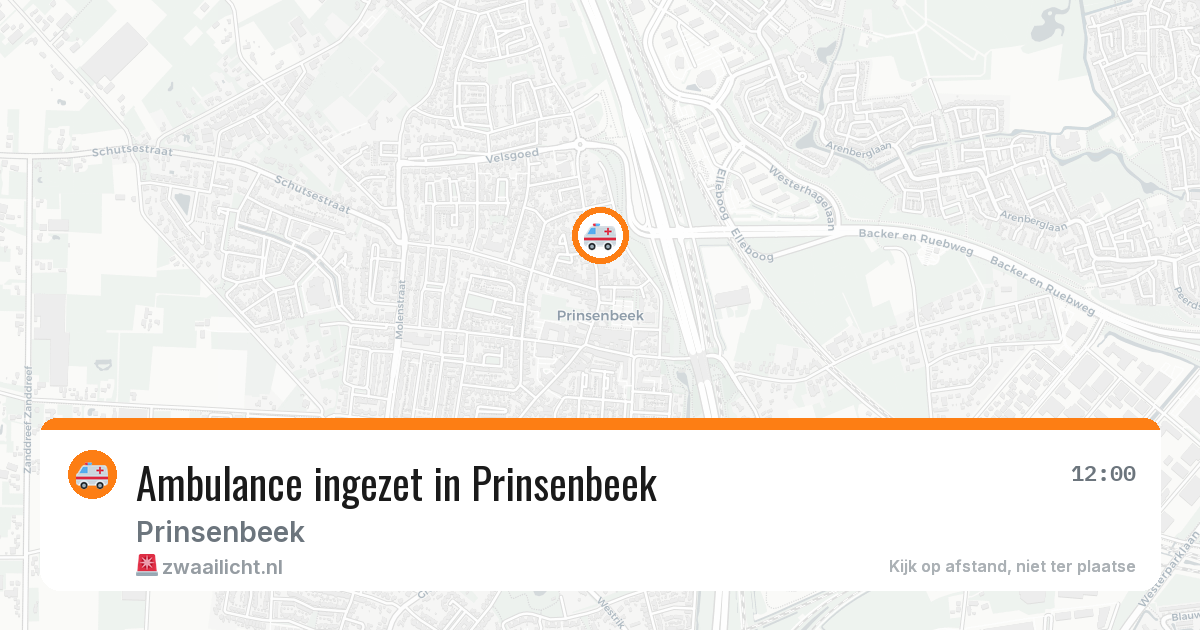 Ambulance ingezet in Prinsenbeek — 11 jul 2026