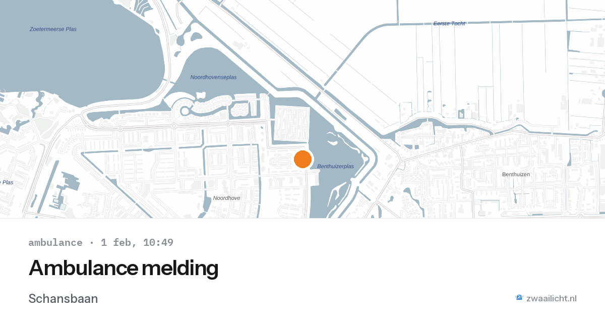 Ambulance melding — 1 feb 2026