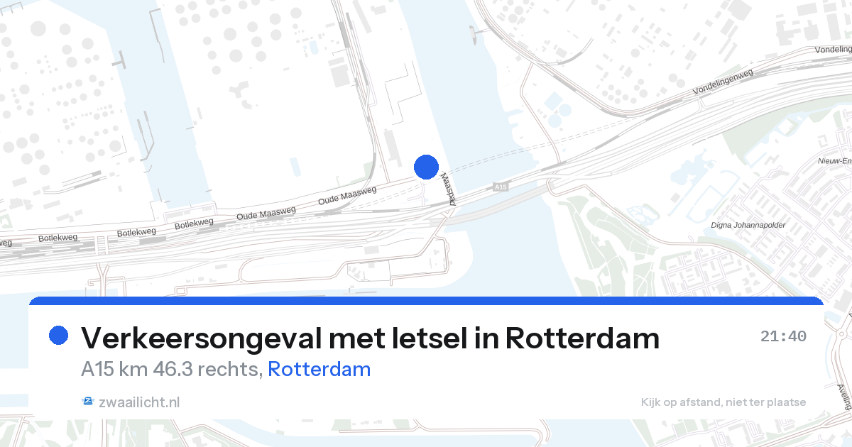Verkeersongeval met letsel in Rotterdam — 27 aug 2026