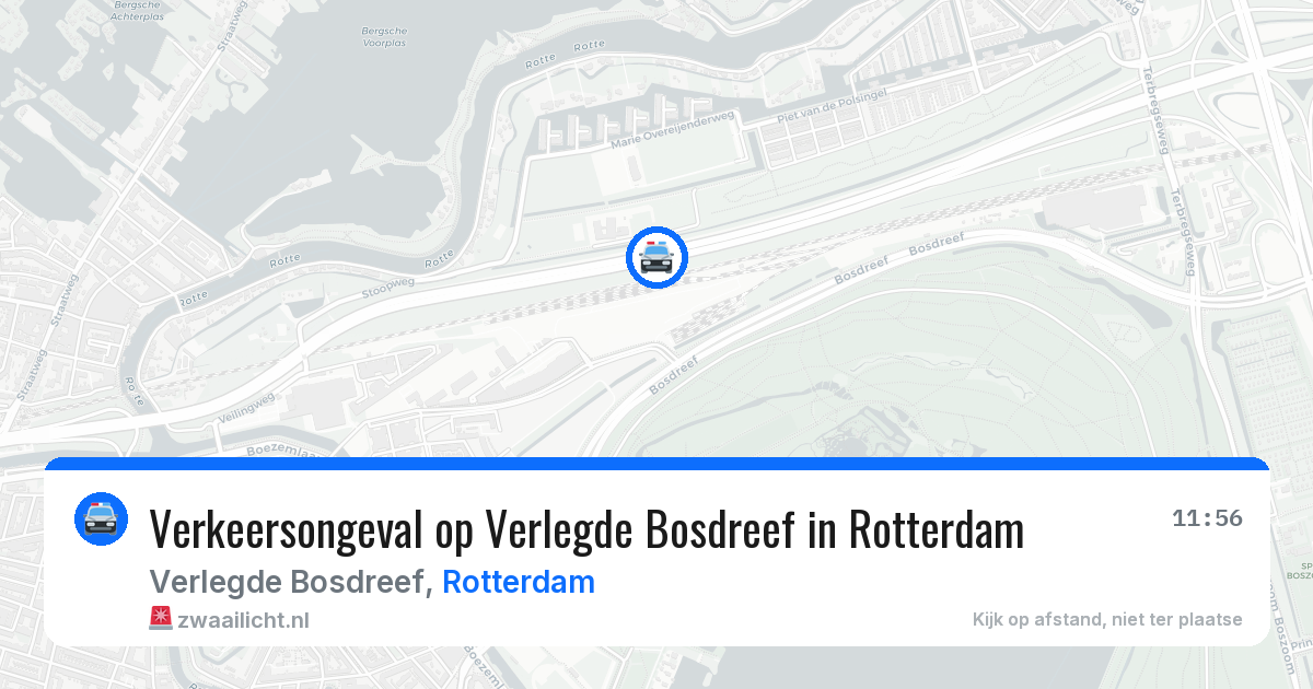 Verkeersongeval op Verlegde Bosdreef in Rotterdam — 29 jun 2026