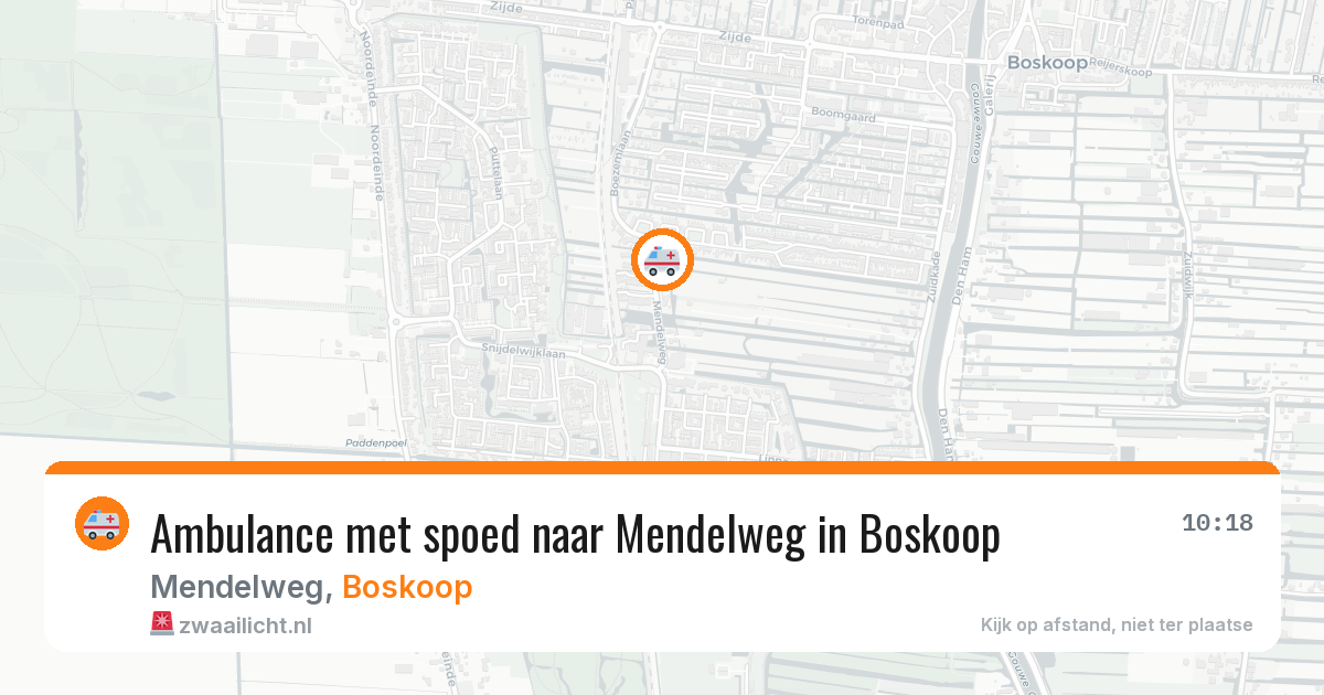 Ambulance met spoed naar Mendelweg in Boskoop — 30 jun 2026
