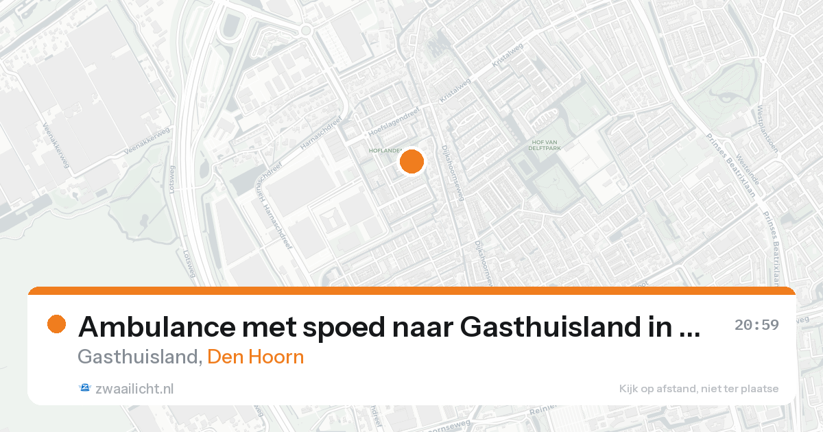 Ambulance met spoed naar Gasthuisland in Den Hoorn — 11 mei 2026