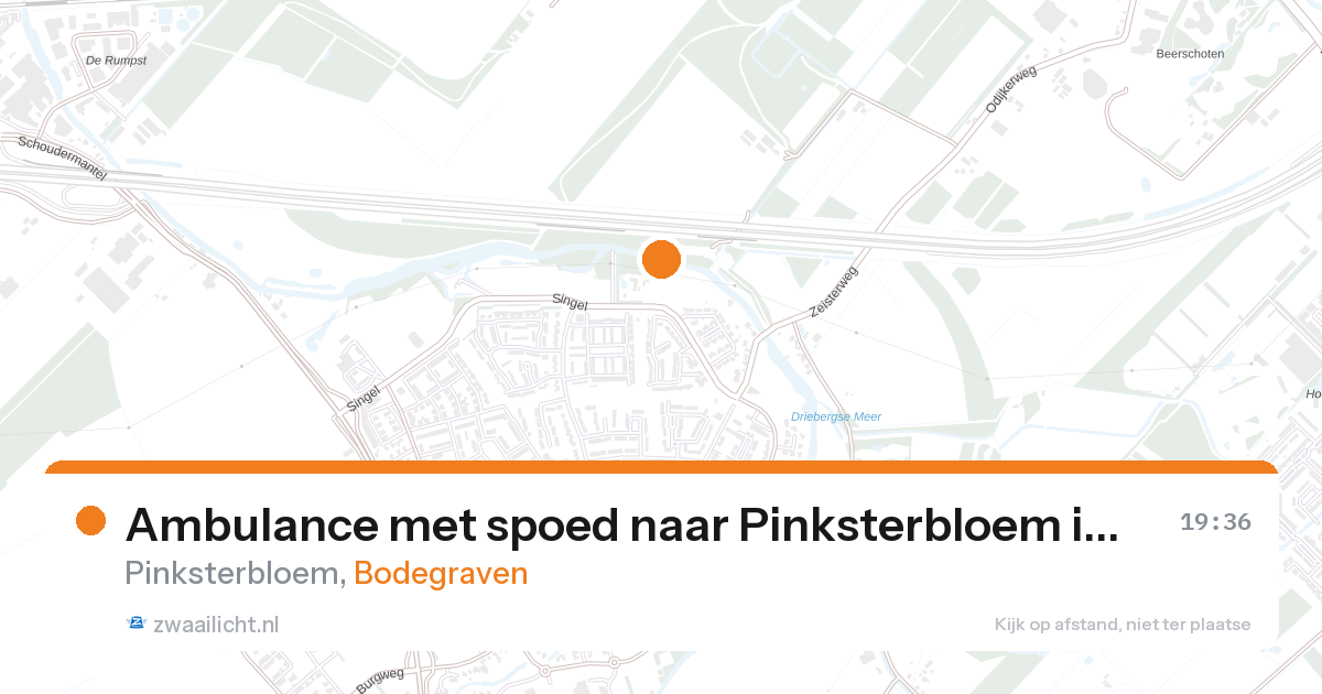 Ambulance met spoed naar Pinksterbloem in Bodegraven — 18 jan 2026