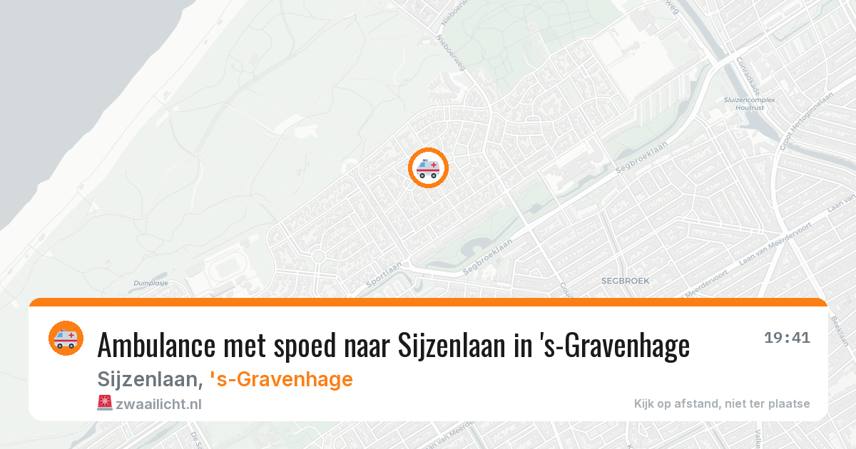 Ambulance met spoed naar Sijzenlaan in 's-Gravenhage — 7 apr 2026