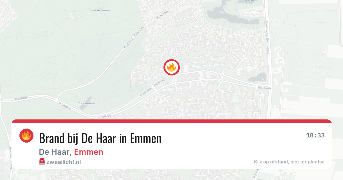 Brand bij De Haar in Emmen — 29 mei 2026