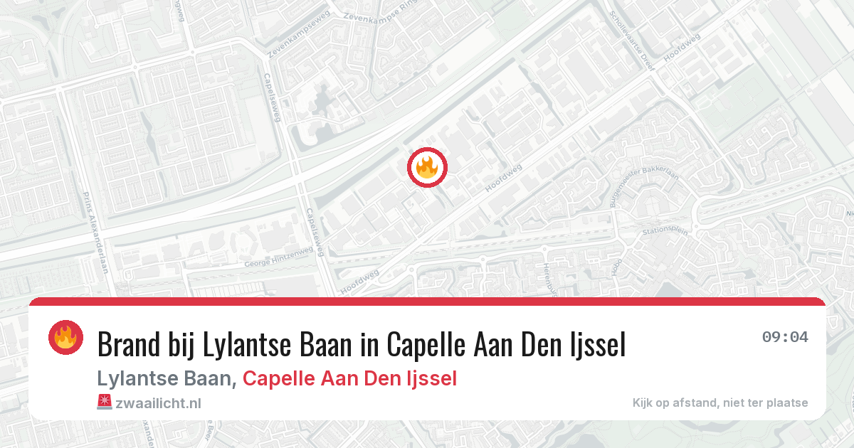Brand bij Lylantse Baan in Capelle Aan Den Ijssel — 20 mrt 2026
