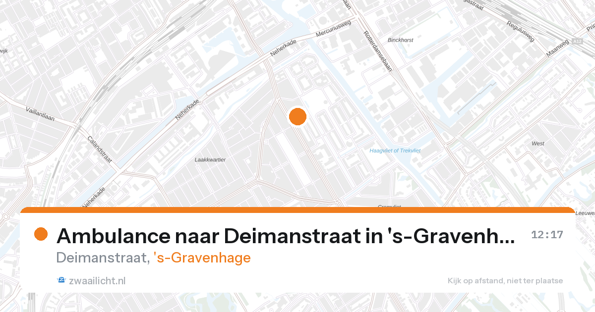 Ambulance naar Deimanstraat in 's-Gravenhage — 26 aug 2026