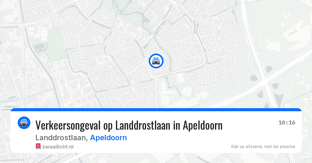 Verkeersongeval op Landdrostlaan in Apeldoorn — 2 jun 2026