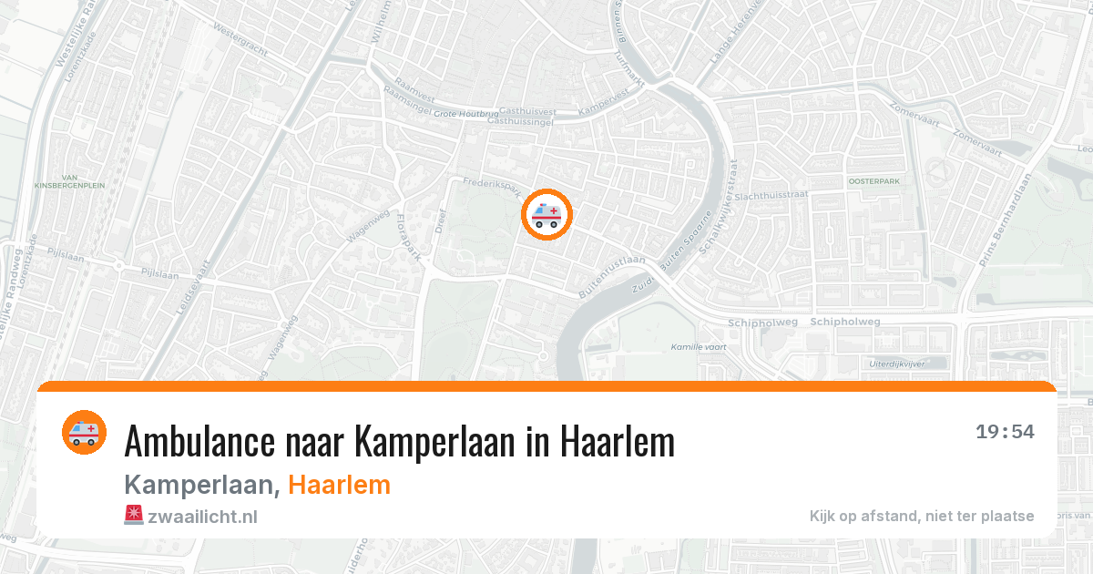 Ambulance naar Kamperlaan in Haarlem — 24 mrt 2026