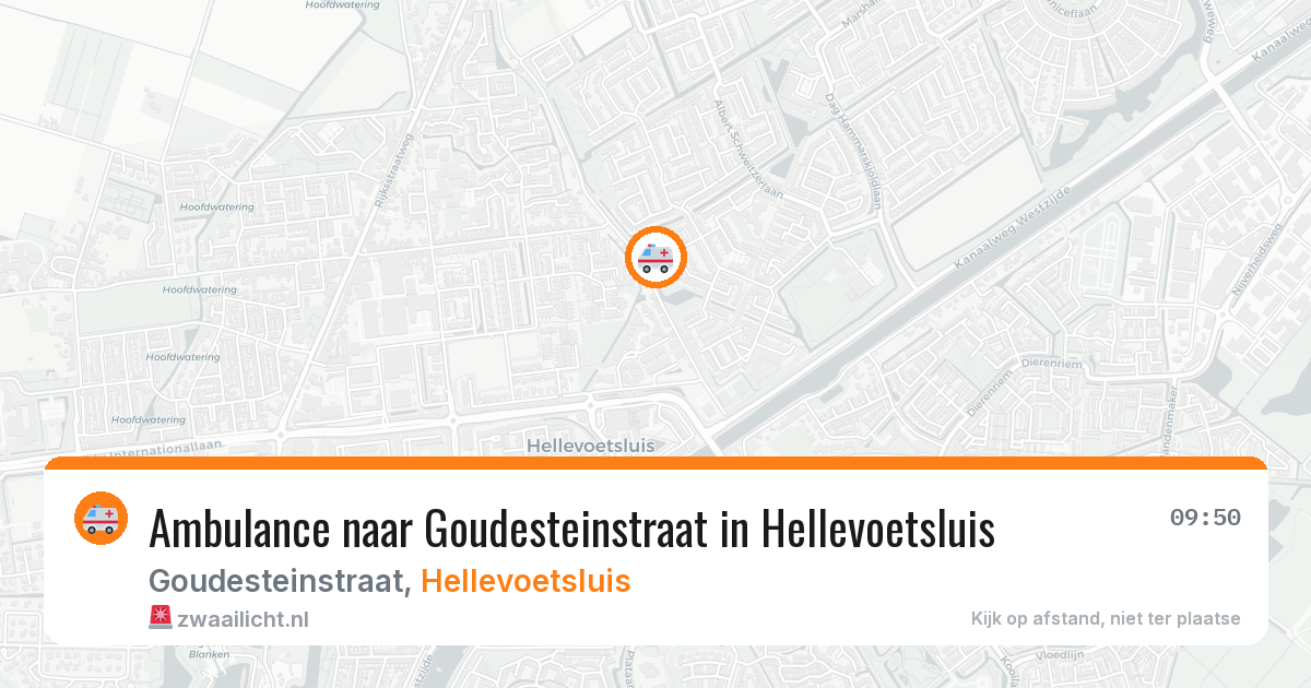 Ambulance naar Goudesteinstraat in Hellevoetsluis — 4 jun 2026