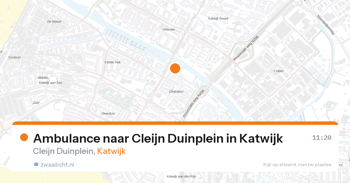Ambulance naar Cleijn Duinplein in Katwijk — 13 mrt 2026