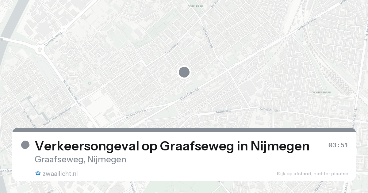Verkeersongeval op Graafseweg in Nijmegen — 21 aug 2026