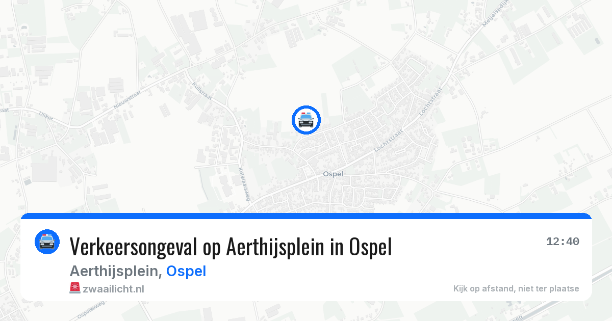 Verkeersongeval op Aerthijsplein in Ospel — 1 apr 2026