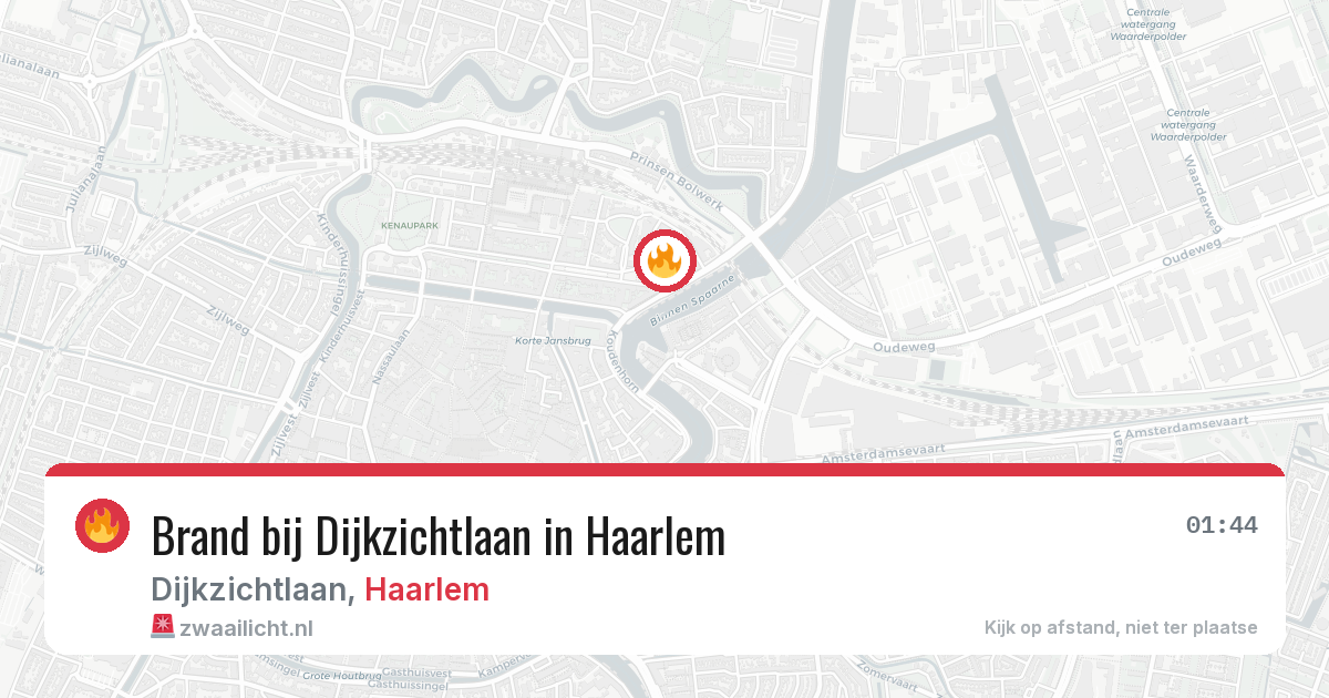 Brand bij Dijkzichtlaan in Haarlem — 2 mrt 2026