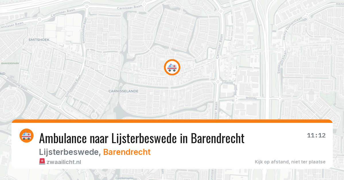 Ambulance naar Lijsterbeswede in Barendrecht — 16 jun 2026