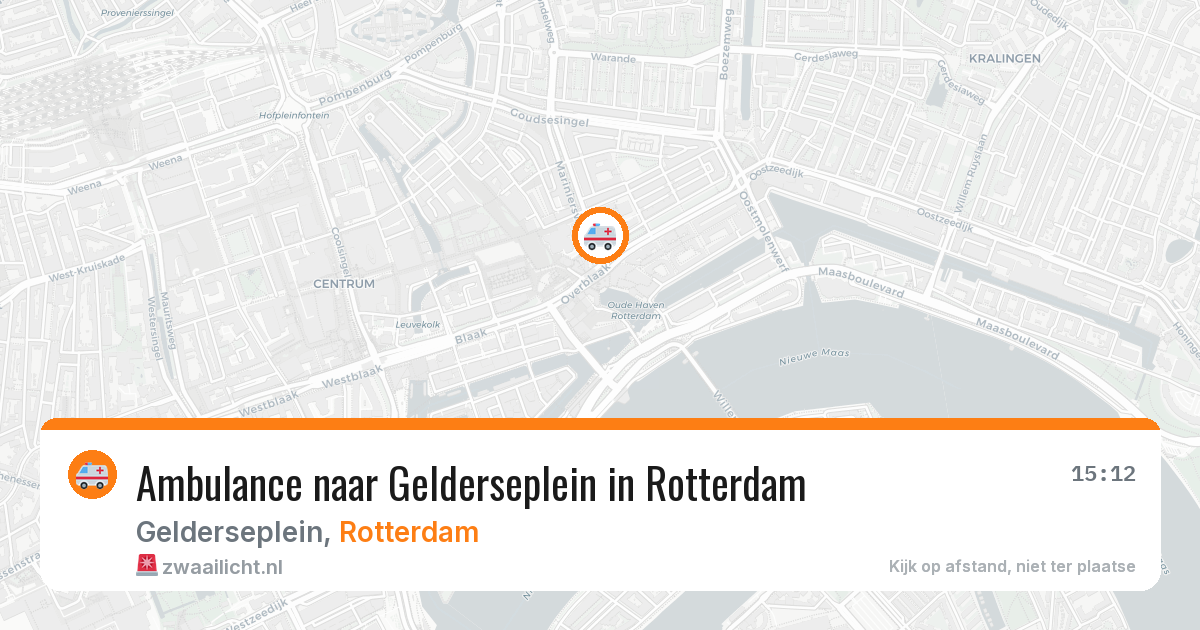 Ambulance naar Gelderseplein in Rotterdam — 11 jul 2026