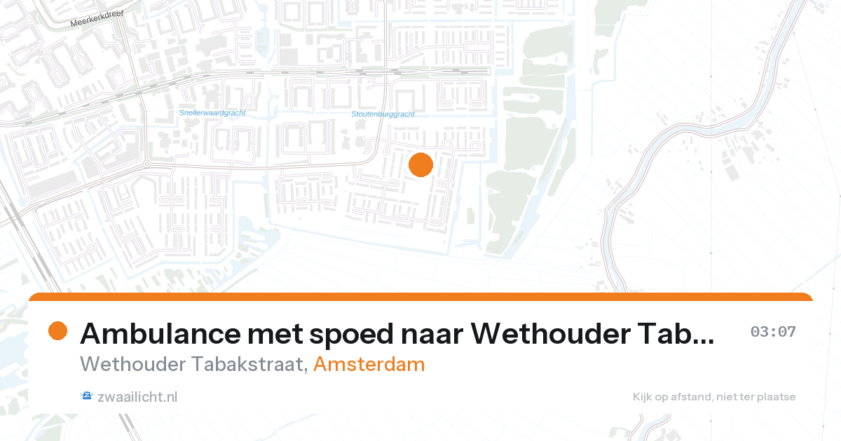 Ambulance met spoed naar Wethouder Tabakstraat in Amsterdam — 1 feb 2026