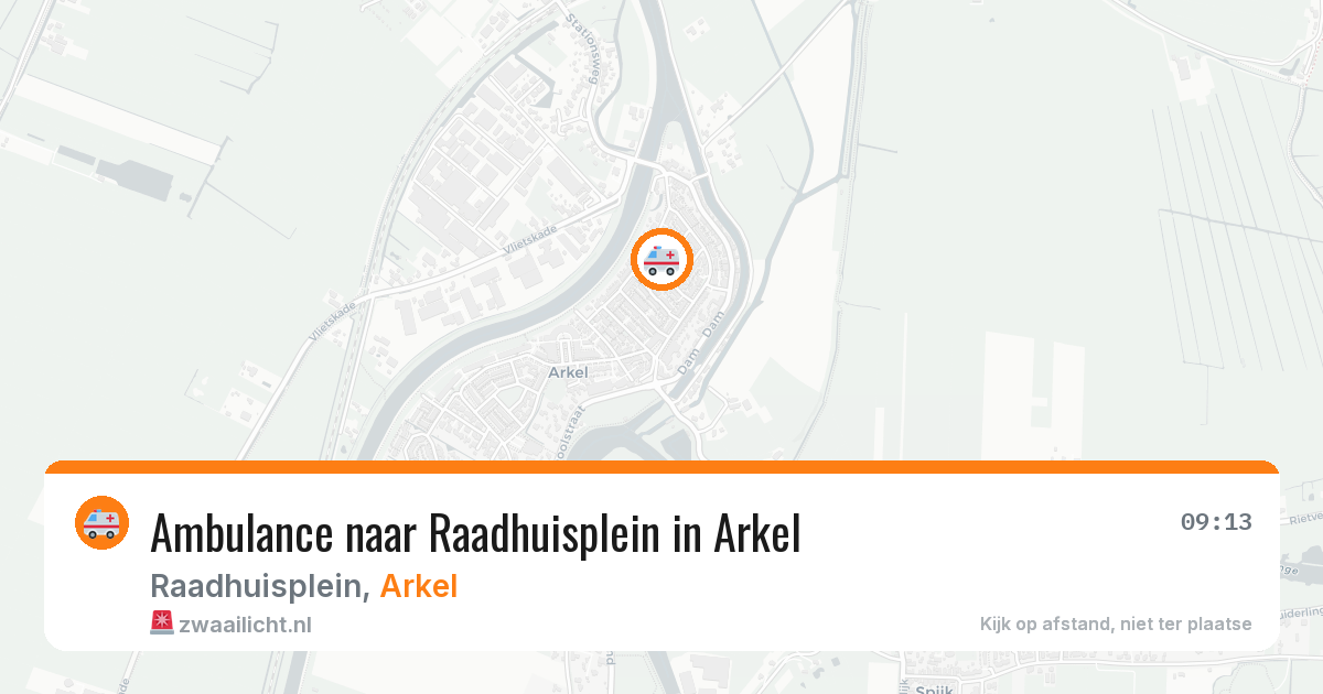 Ambulance naar Raadhuisplein in Arkel — 5 mei 2026