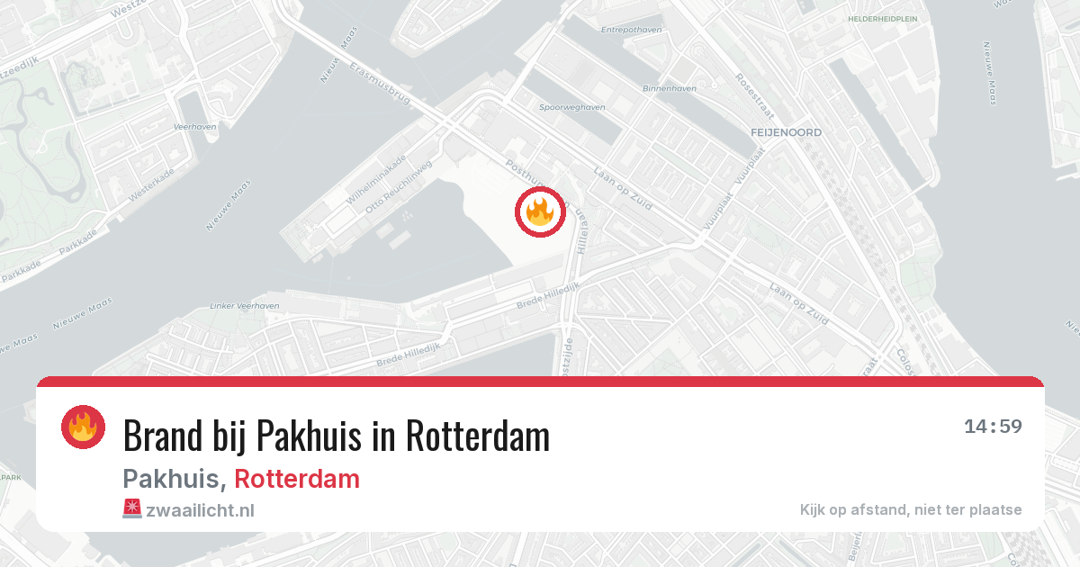 Brand bij Pakhuis in Rotterdam — 6 jul 2026