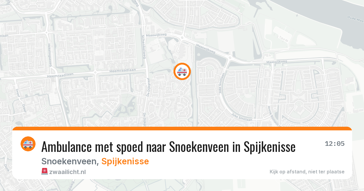Ambulance met spoed naar Snoekenveen in Spijkenisse — 30 mei 2026