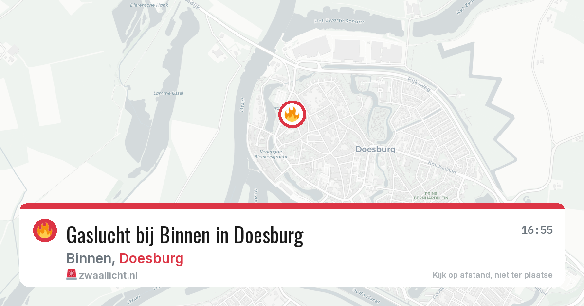 Gaslucht bij Binnen in Doesburg — 10 apr 2026