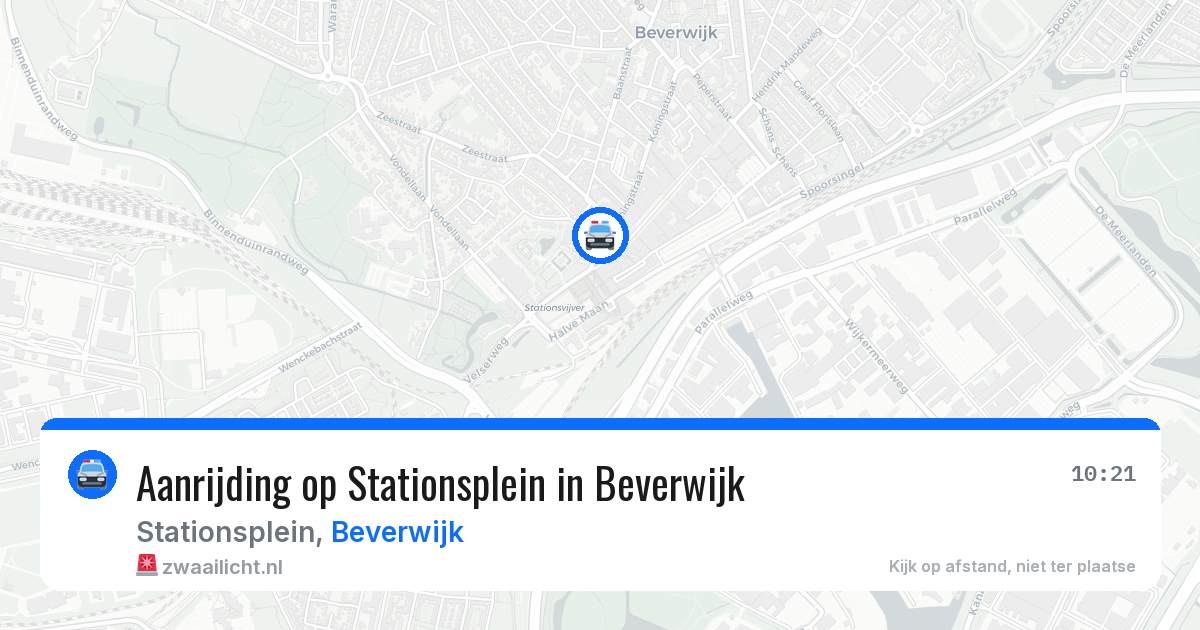 Aanrijding op Stationsplein in Beverwijk — 21 mei 2026