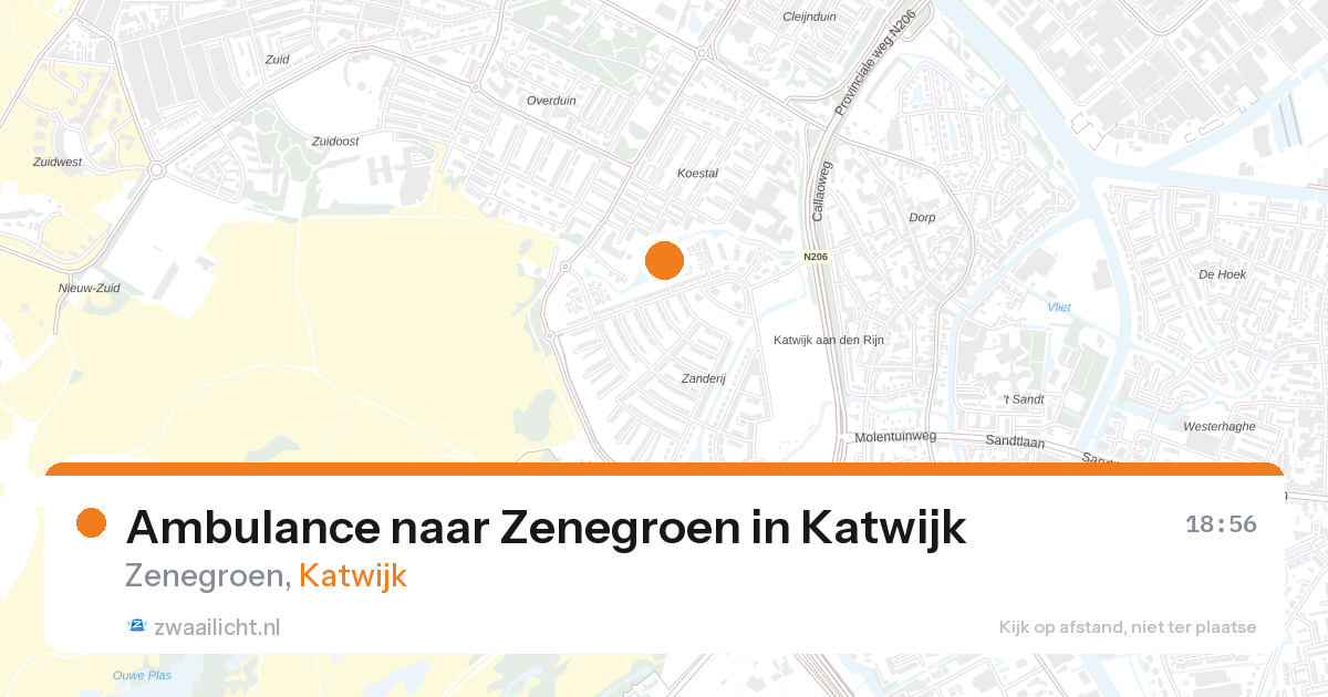 Ambulance naar Zenegroen in Katwijk — 2 jul 2026