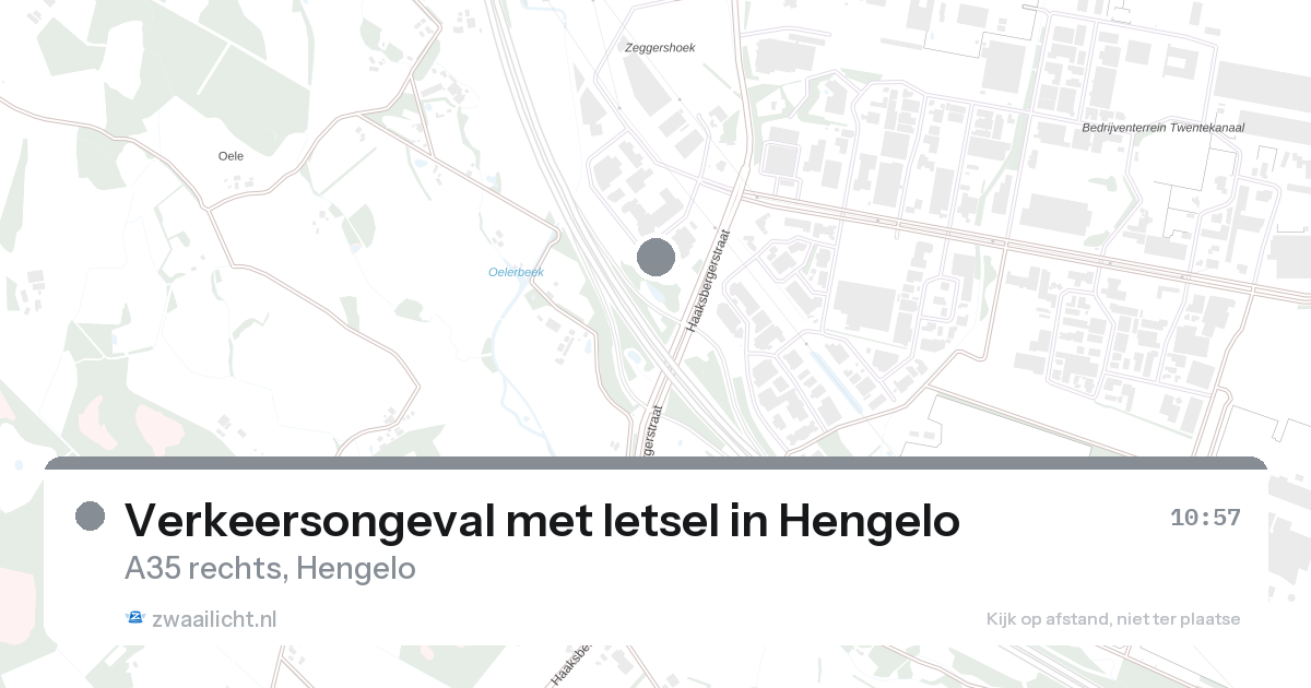 Verkeersongeval met letsel in Hengelo — 26 aug 2026