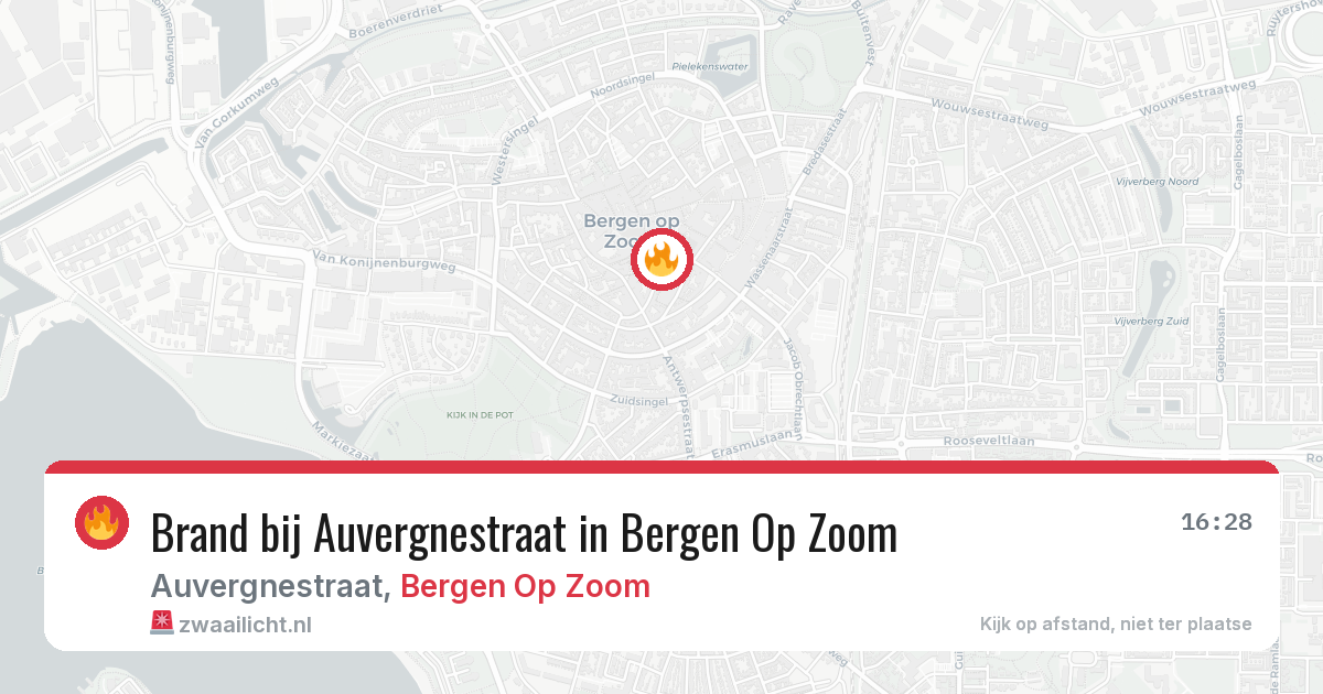 Brand bij Auvergnestraat in Bergen Op Zoom — 22 mei 2026