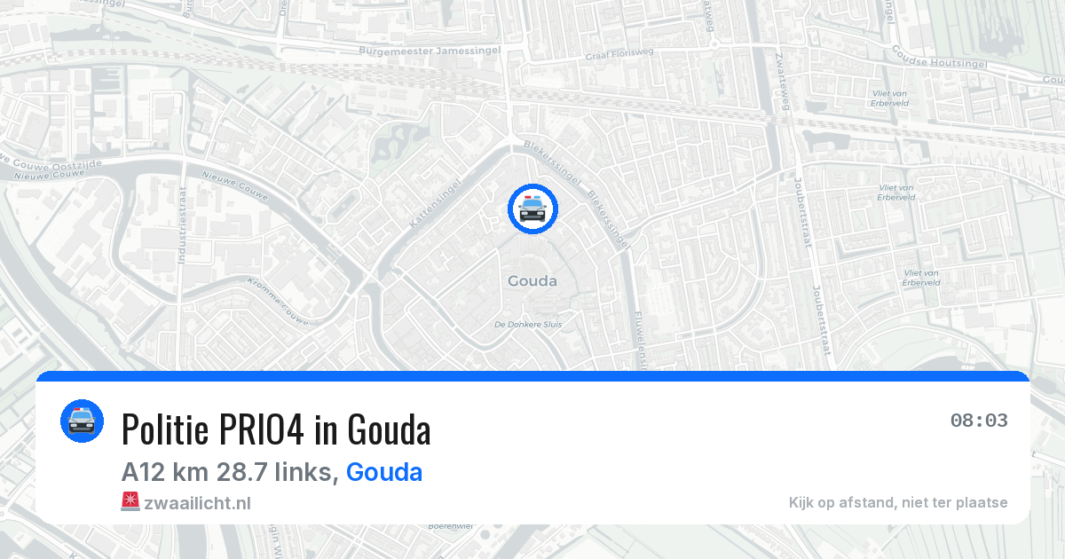 Politie PRIO4 in Gouda — 30 jun 2026 | 🚨 Zwaailicht.nl