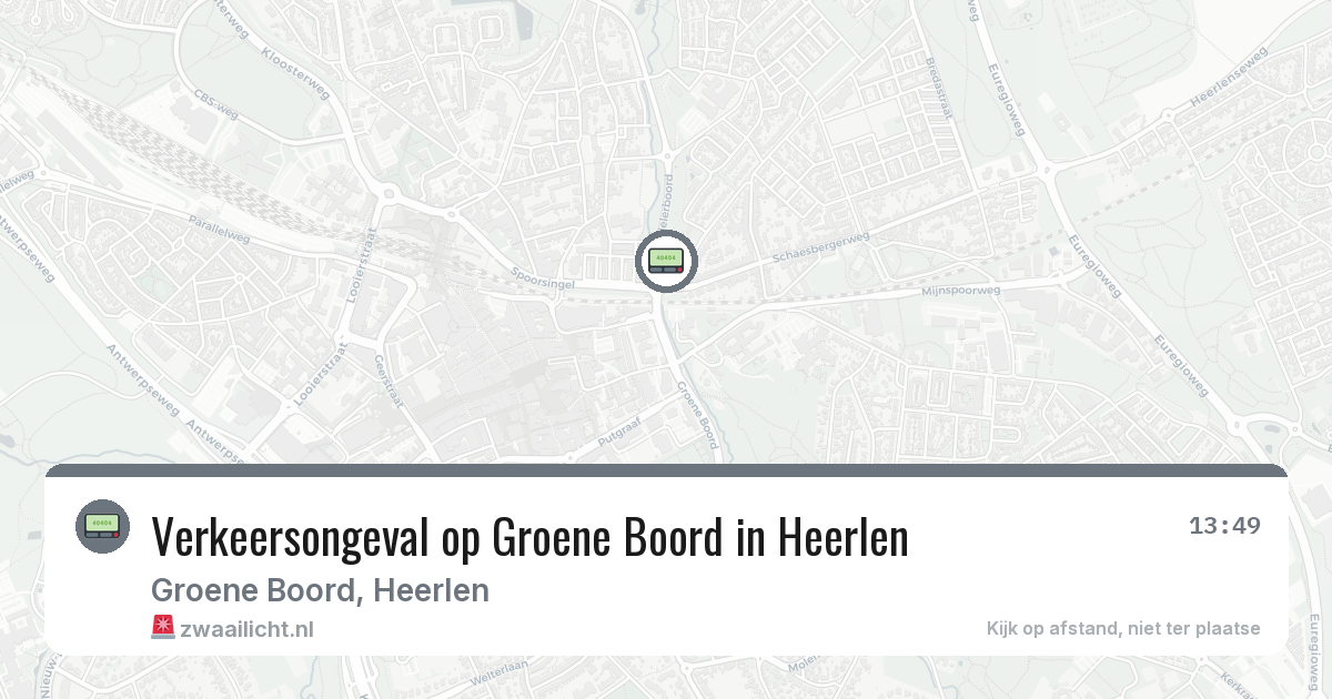 Verkeersongeval op Groene Boord in Heerlen — 24 jun 2026