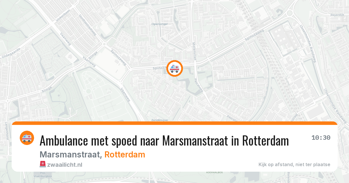 Ambulance met spoed naar Marsmanstraat in Rotterdam — 11 mrt 2026