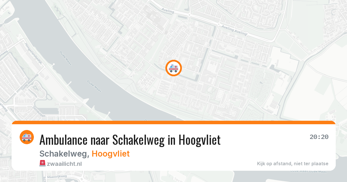 Ambulance naar Schakelweg in Hoogvliet — 23 mei 2026
