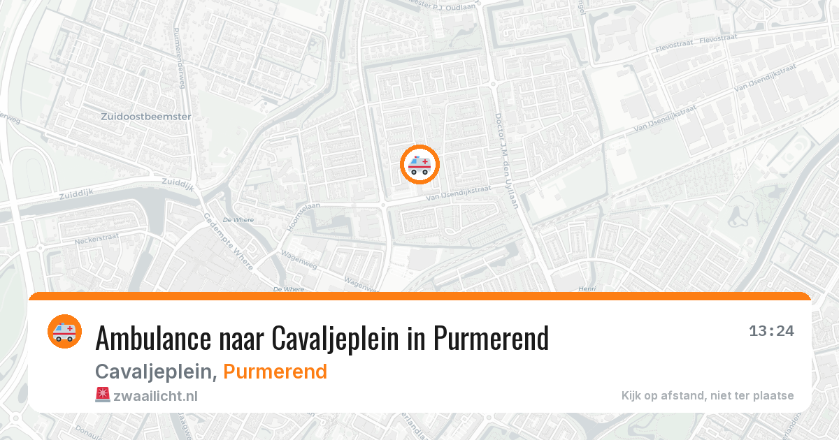 Ambulance naar Cavaljeplein in Purmerend — 27 apr 2026