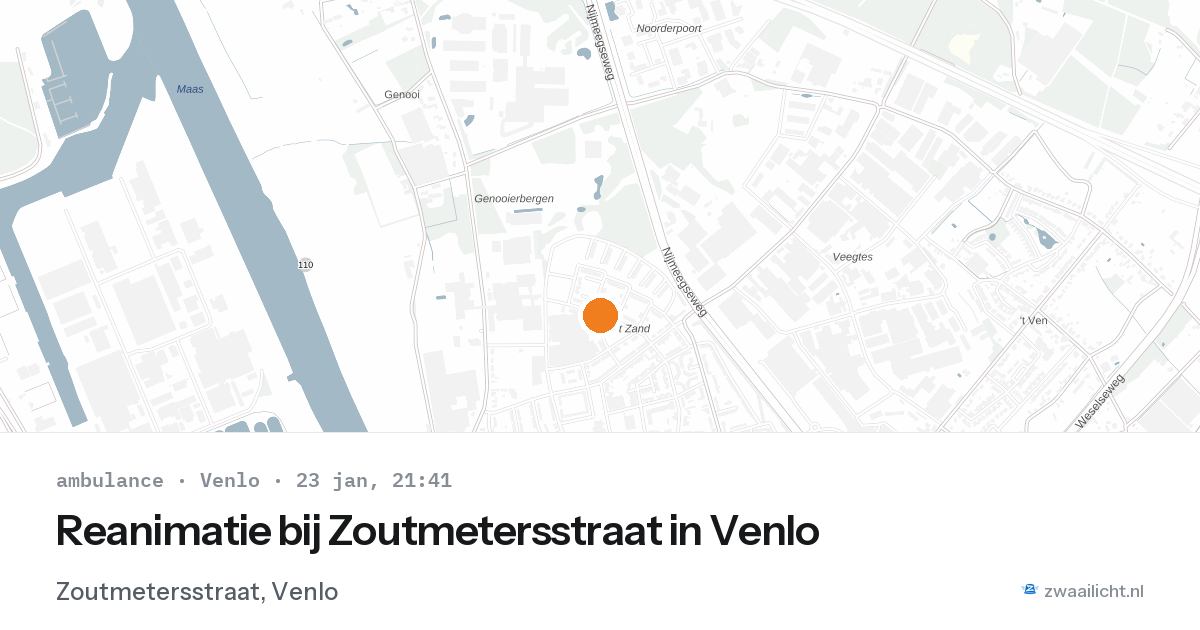 Reanimatie bij Zoutmetersstraat in Venlo — 23 jan 2026