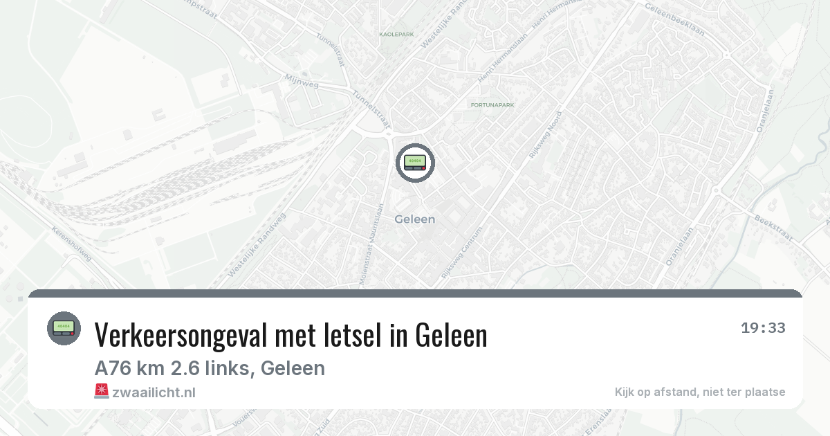 Verkeersongeval met letsel in Geleen — 2 jul 2026