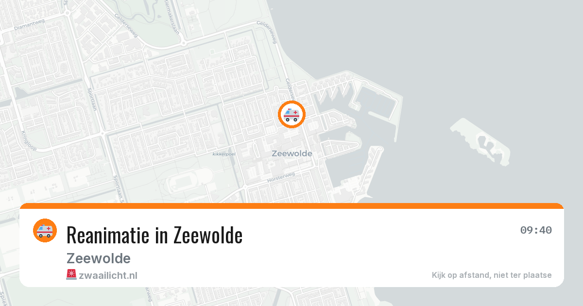 Reanimatie in Zeewolde — 24 jul 2026