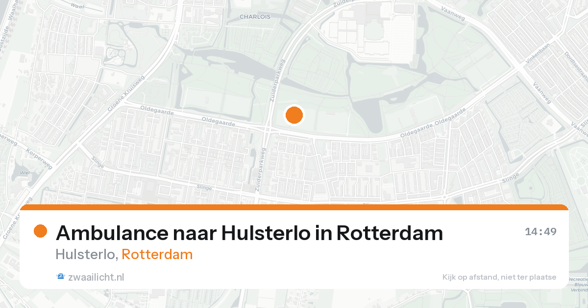Ambulance naar Hulsterlo in Rotterdam — 23 aug 2026