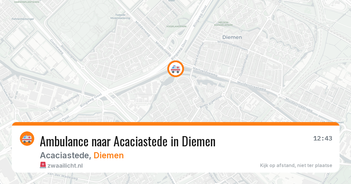 Ambulance naar Acaciastede in Diemen — 29 jun 2026