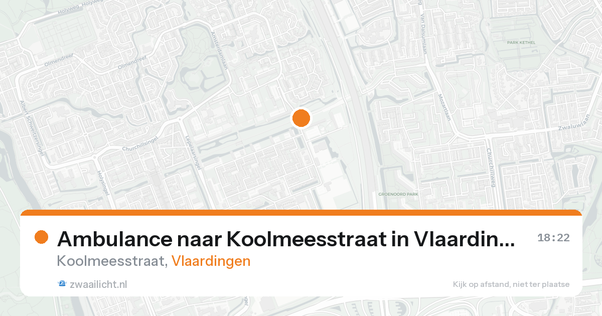 Ambulance naar Koolmeesstraat in Vlaardingen — 27 mei 2026