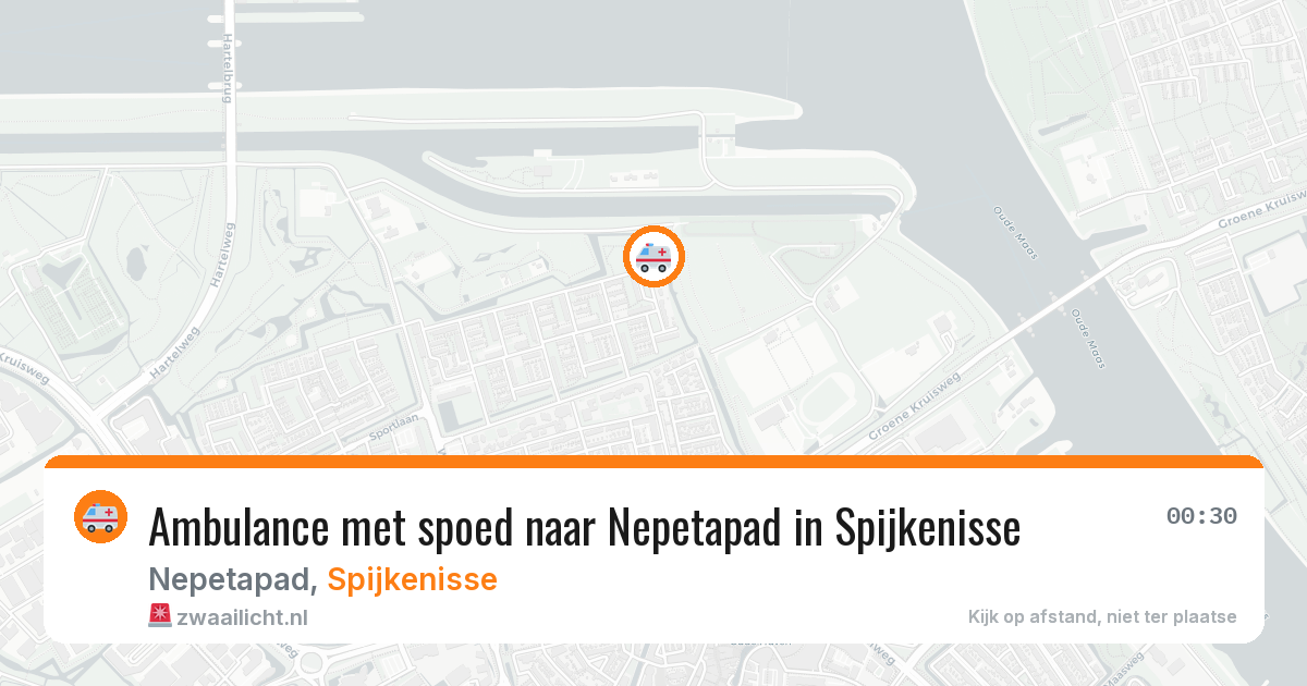 Ambulance met spoed naar Nepetapad in Spijkenisse — 5 apr 2026