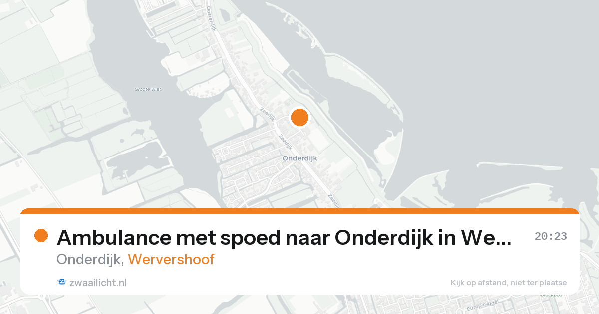 Ambulance met spoed naar Onderdijk in Wervershoof — 5 jun 2026